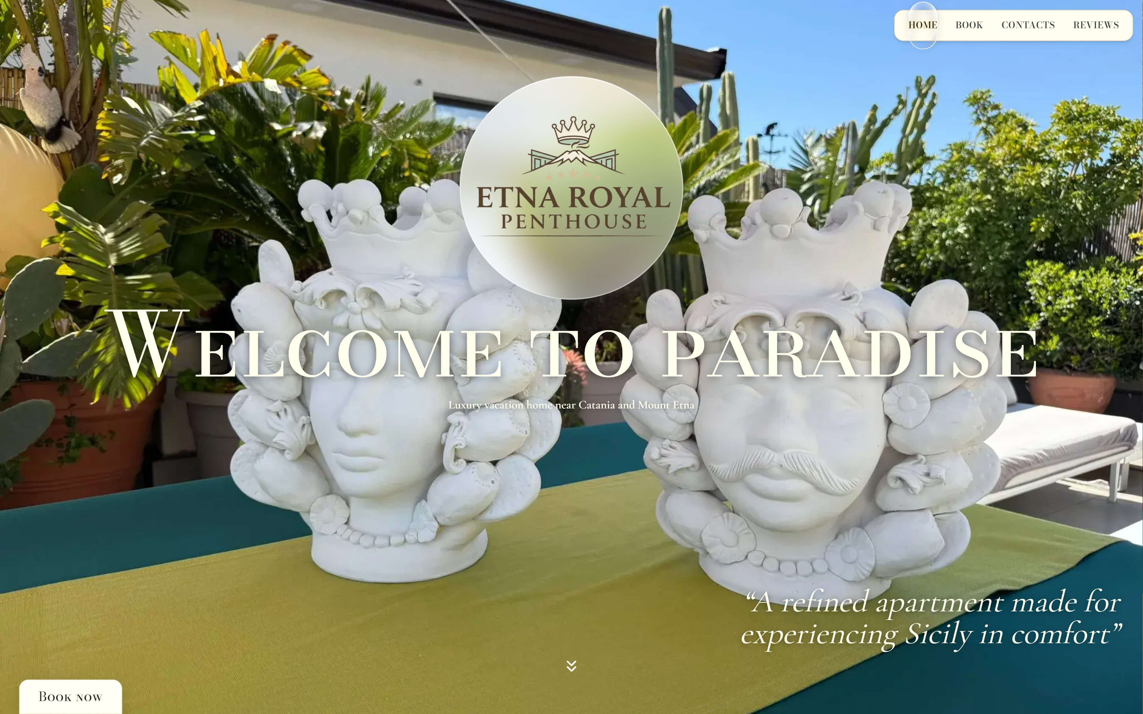 Etna Royal Penthouse luxury booking platform