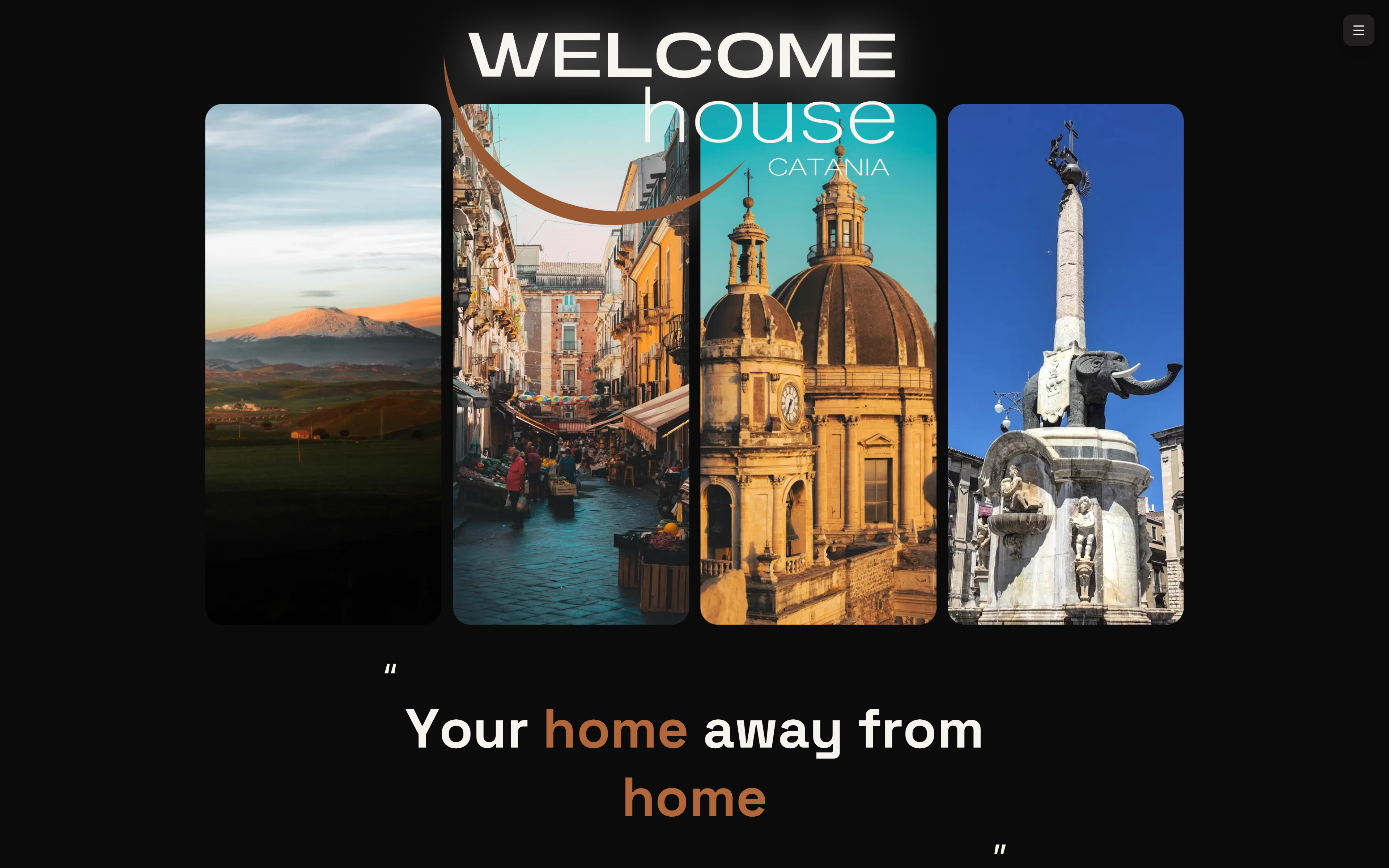 Welcome House Catania direct booking website